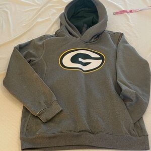 Gray Hooded youth L Sweatshirt